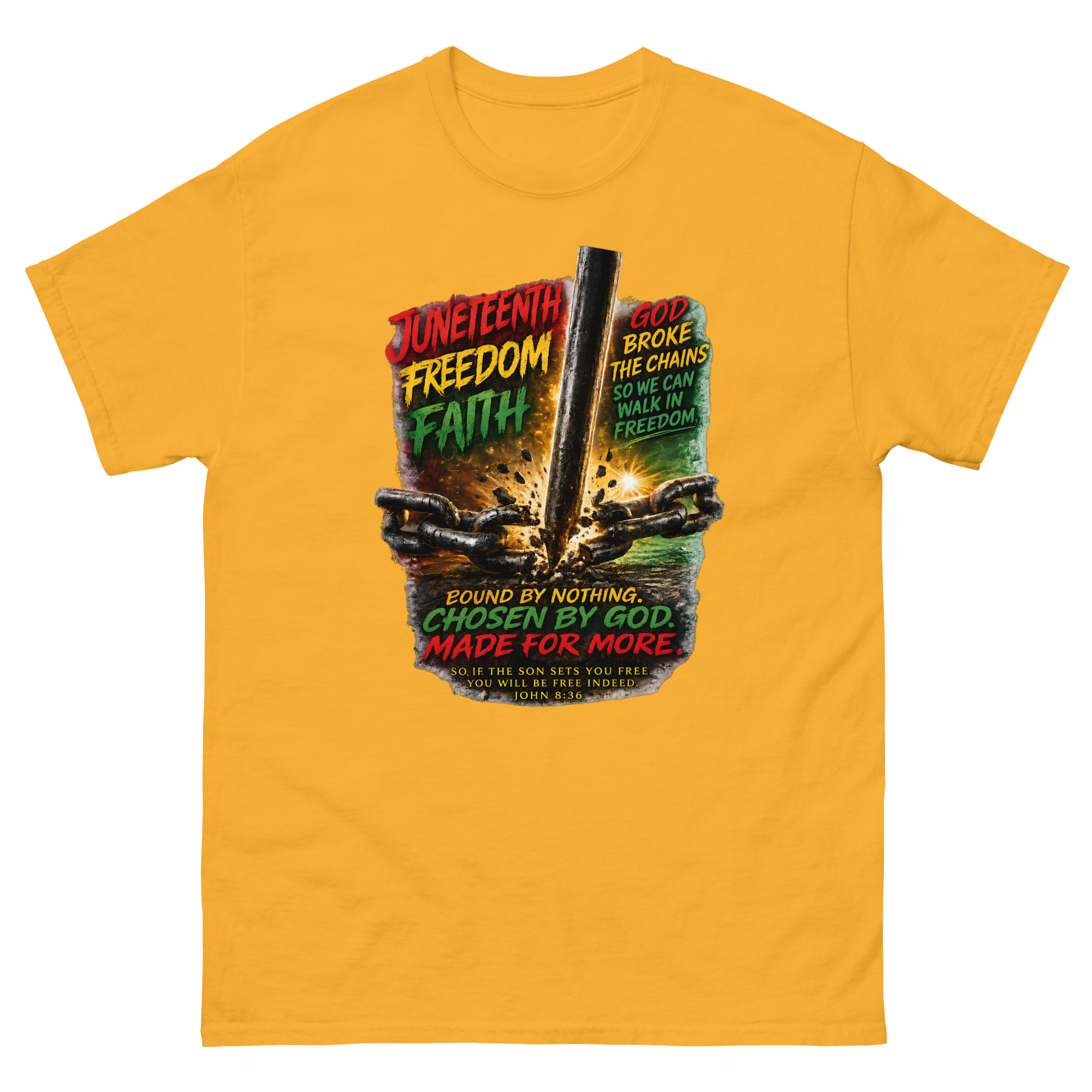 Juneteenth Freedom Through Faith Shirt - Image 12