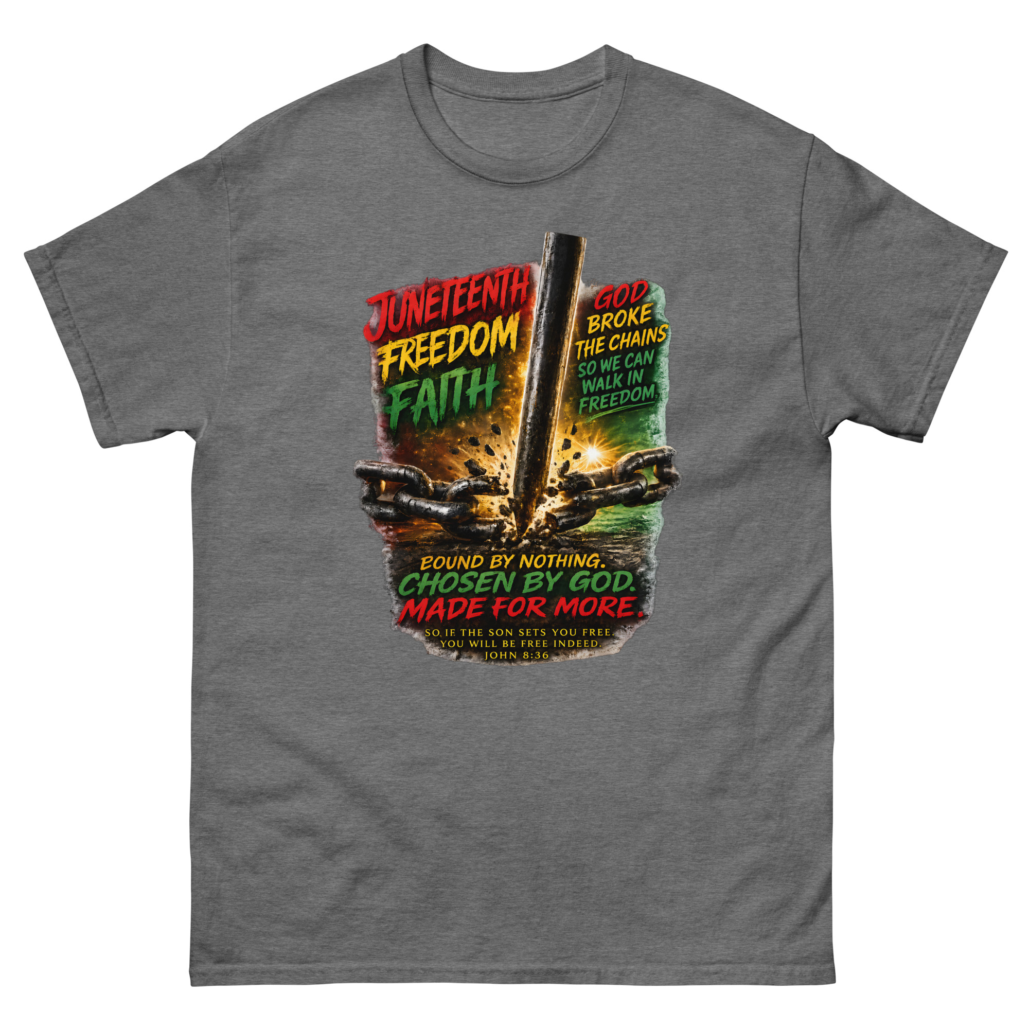 Juneteenth Freedom Through Faith Shirt - Image 11