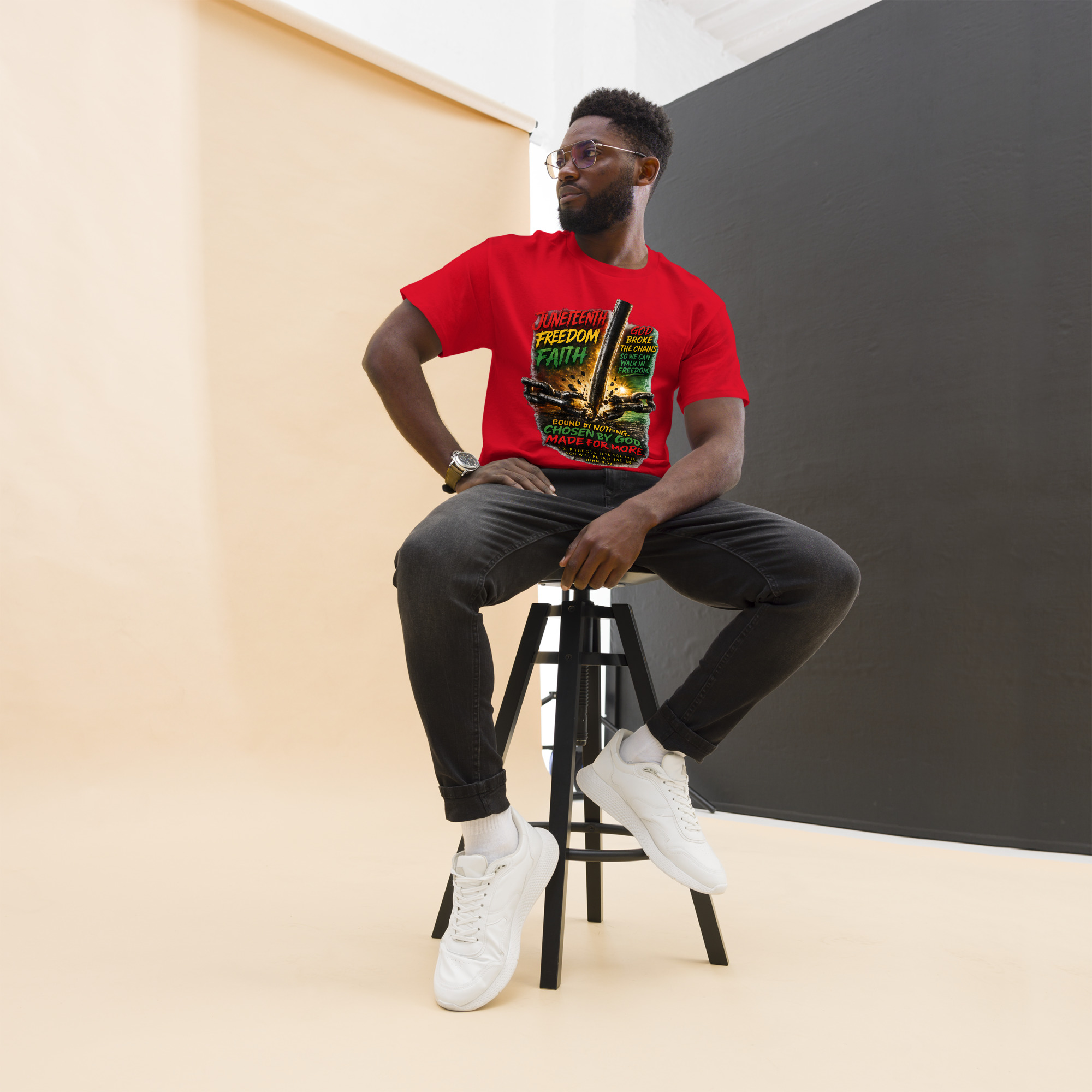 Juneteenth Freedom Through Faith Shirt - Image 3