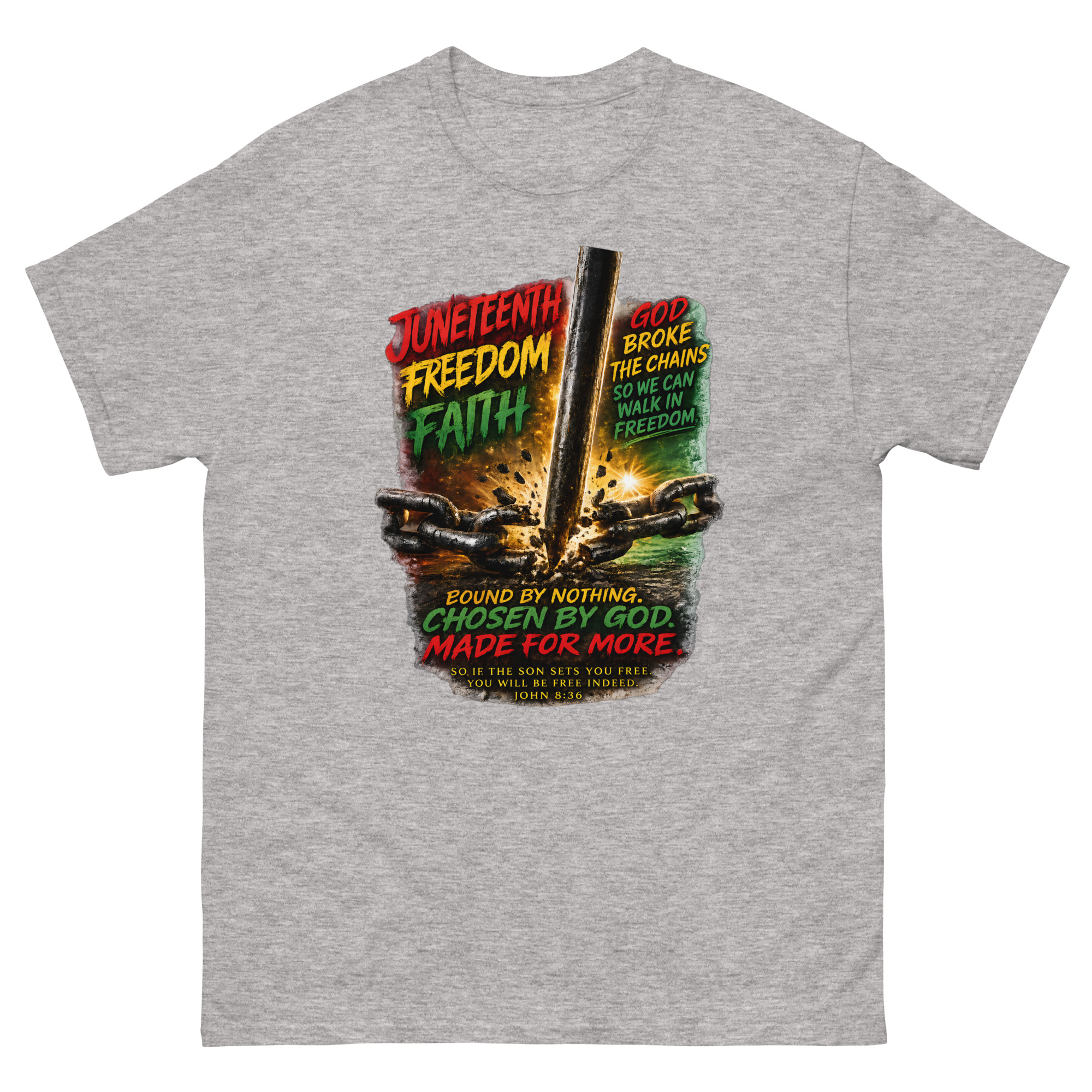 Juneteenth Freedom Through Faith Shirt - Image 13