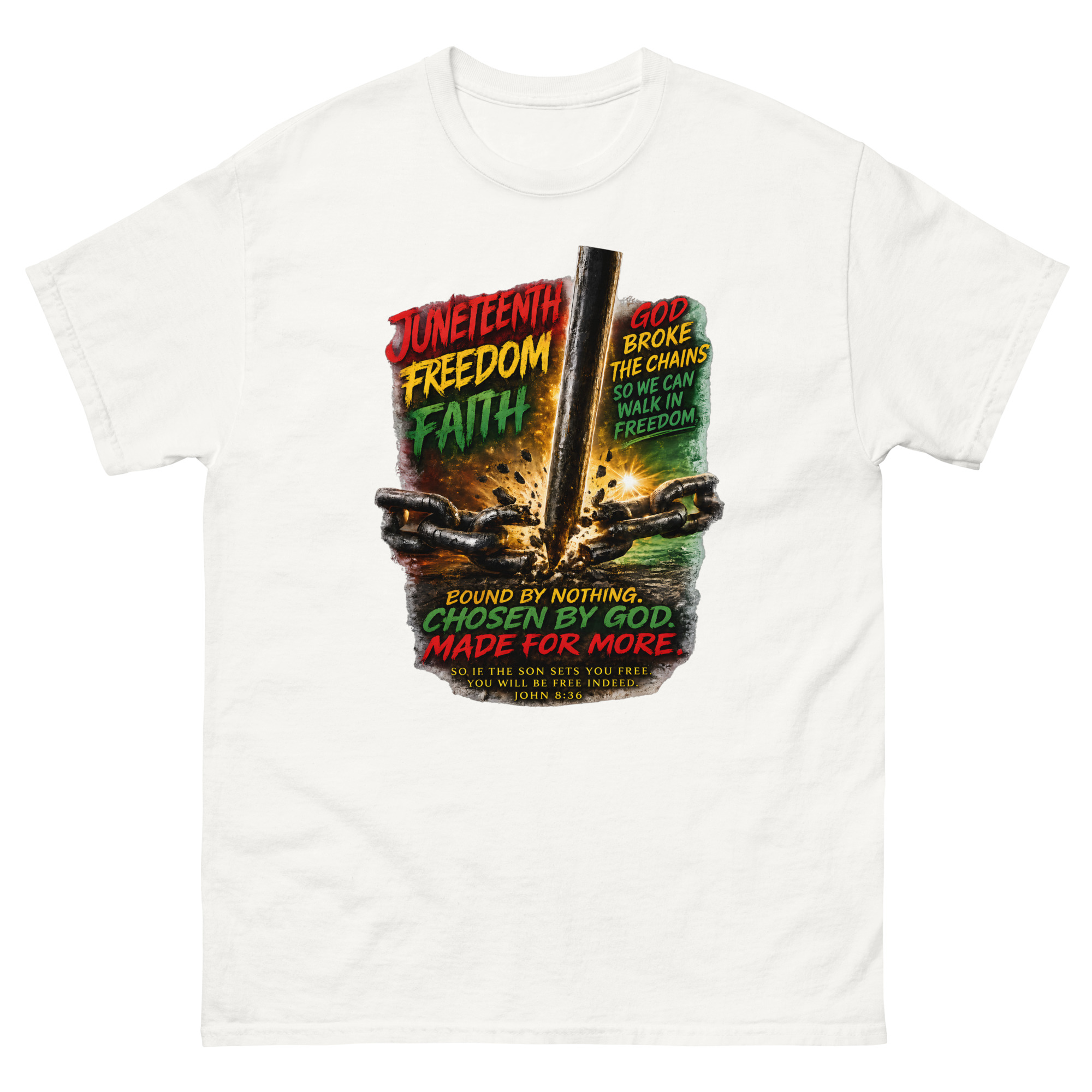 Juneteenth Freedom Through Faith Shirt - Image 16