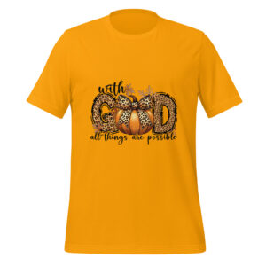 Women’s graphic t-shirt in Gold
